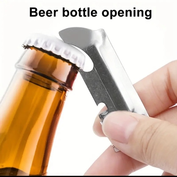Can Opener, Multifunctional Bottle Opener, Folding Stainless Steel Mini Kitchen - Picture 2 of 8